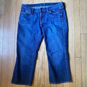Citizens of Humanity Crop Low Waist Jeans Blue Denim Stretch Made USA Women’s 31